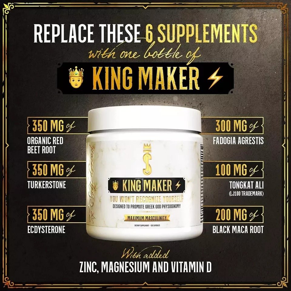 King Maker, 120 Capsules, 13-in-1 Anabolic Supplement